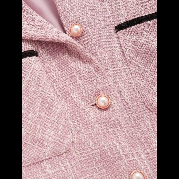 SHEIN Tweed Crop Jacket - Picture 3 of 7